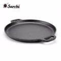 Timeless and Durable flat round cast iron pizza pan